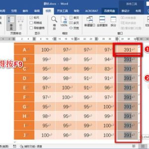 Word如何实现数据自动求和并实时更新？-如意