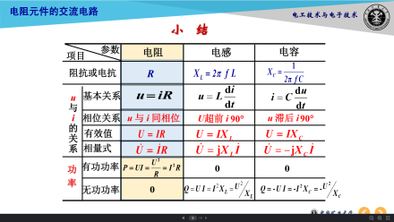 电阻元件的交流电路