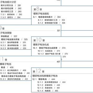 锂电技术资料汇总分享 锂离子电池制造工艺原理与应用-如意