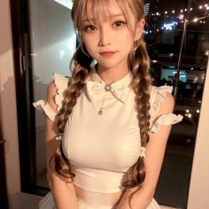 婚纱 look 今晚我将在镜子前婉约绽放-如意