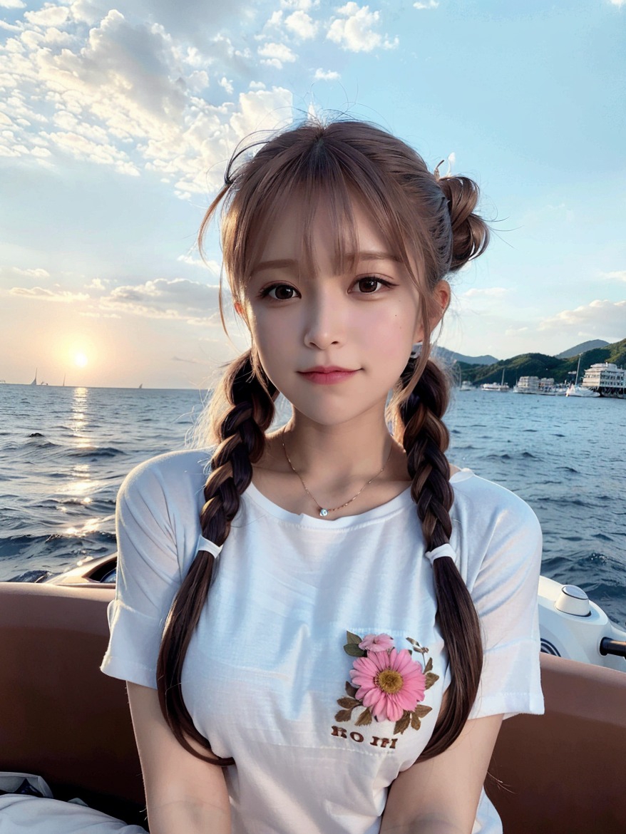 想尝尝海浪的味道 #Ai绘画#游艇出海 - 如意-如意