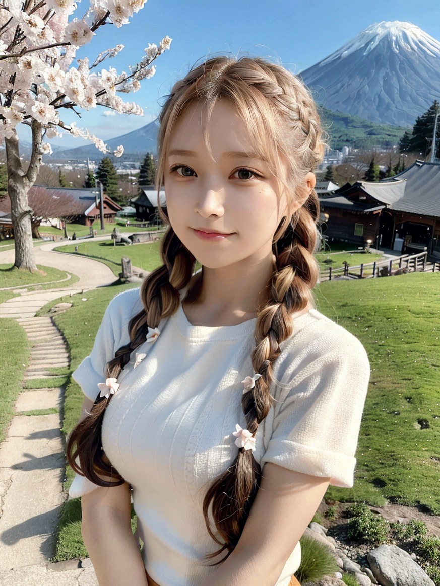 图片[4]-听说樱花和火山更配哦 落红成海 漫山遍野皆是美丽残缺 #Ai绘画#樱花 - 如意-如意