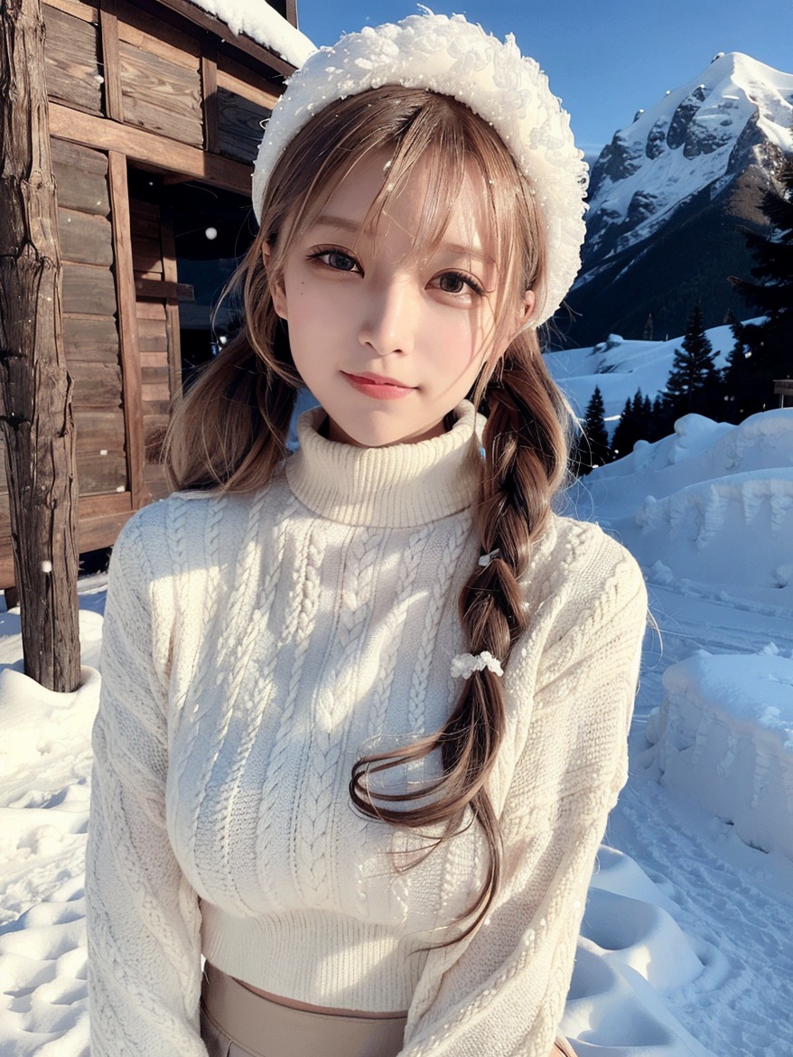 图片[1]-冬日里的童话 白雪中的梦境 #Ai绘画#下雪 - 如意-如意