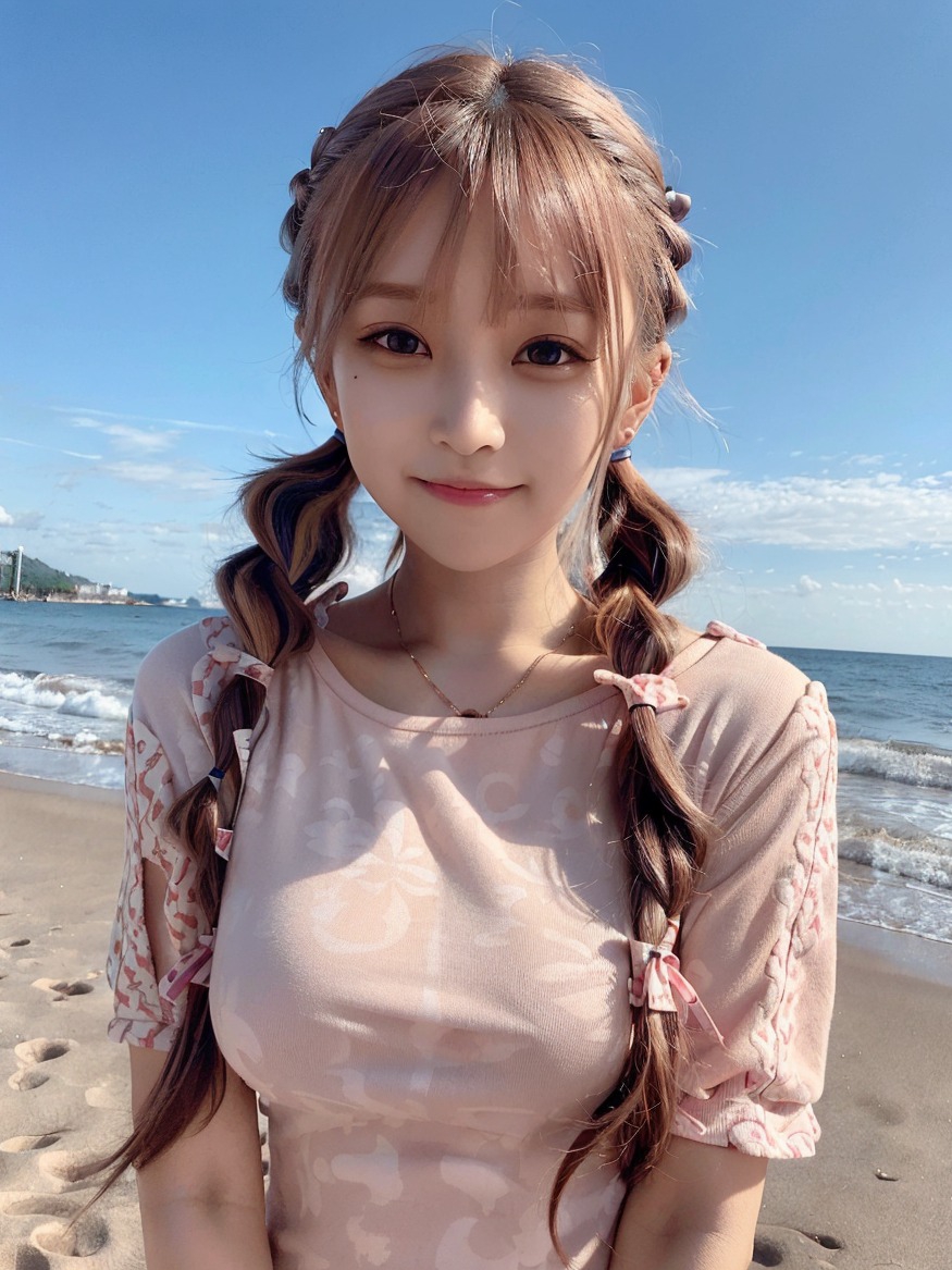 阳光，沙滩，还有我 当大海拥抱着天空，阳光洒满了脸庞 我只想在虚拟世界中，让海风在这一刻静止 - 如意-如意