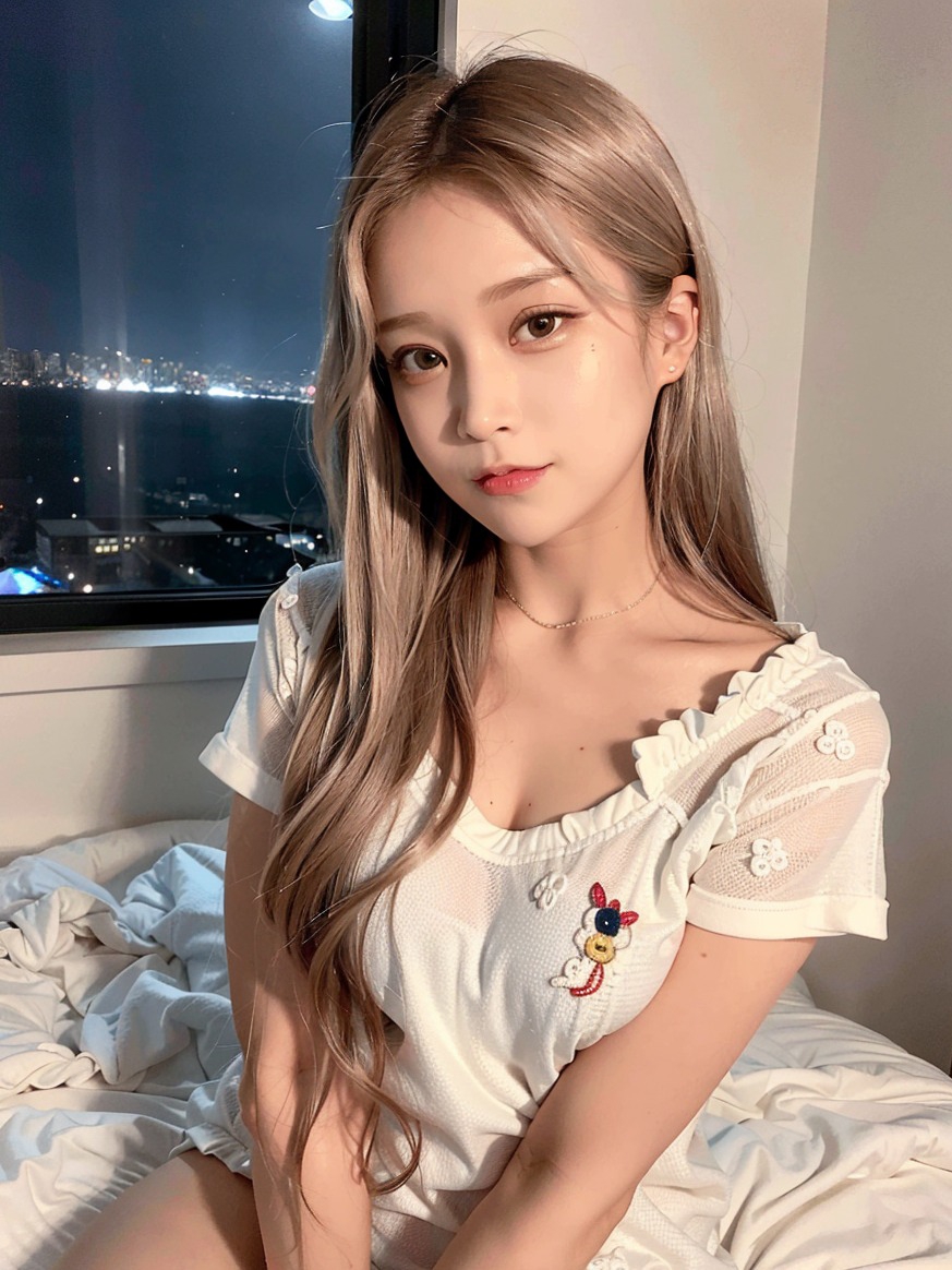 图片[3]-当晚风拂过窗前 拥枕卧于夜色之中 此刻安谧如你我 #Ai绘画#晚安 - 如意-如意