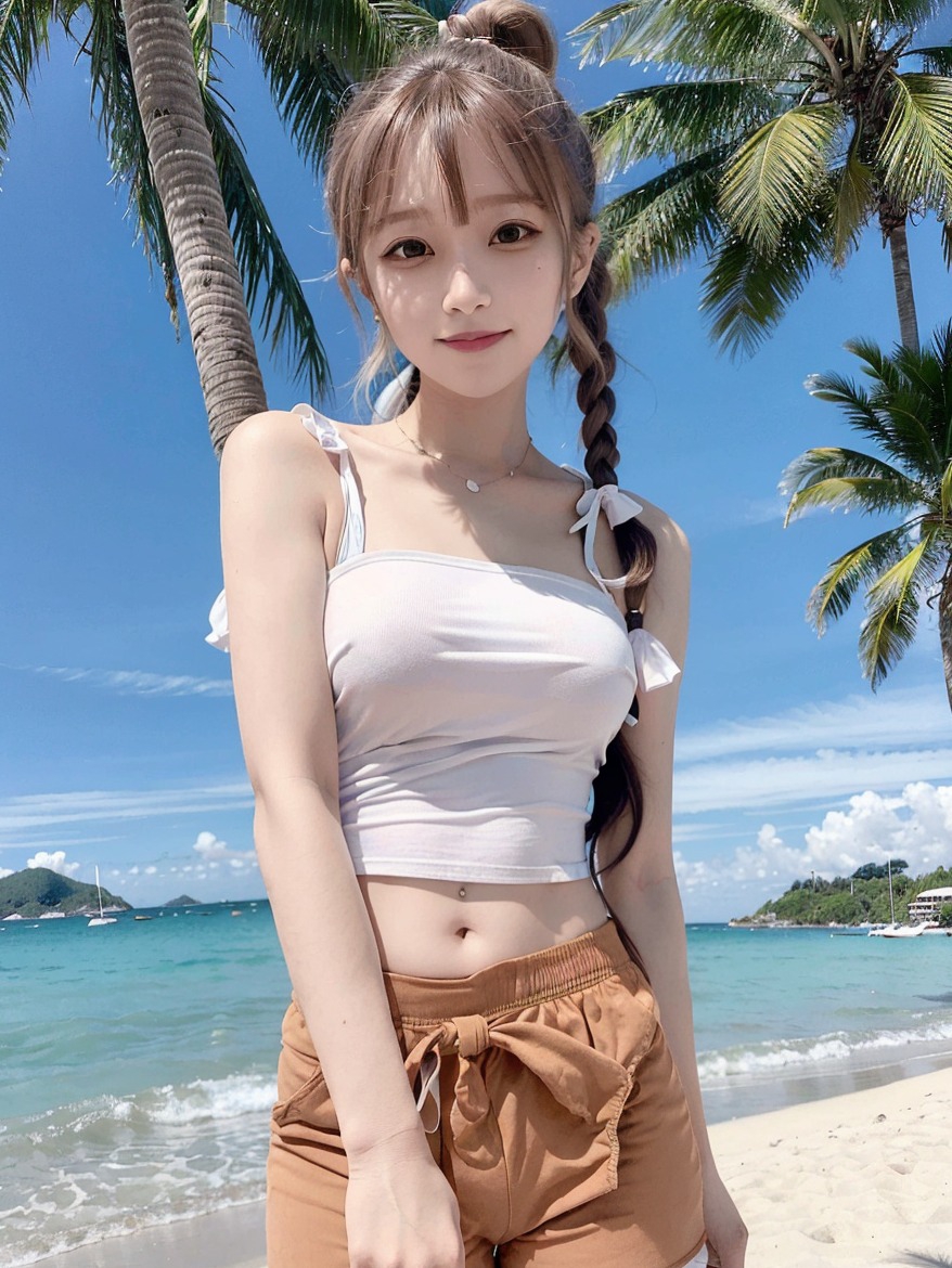 图片[1]-阳光，沙滩，还有我 当大海拥抱着天空，阳光洒满了脸庞 我只想在虚拟世界中，让海风在这一刻静止 - 如意-如意