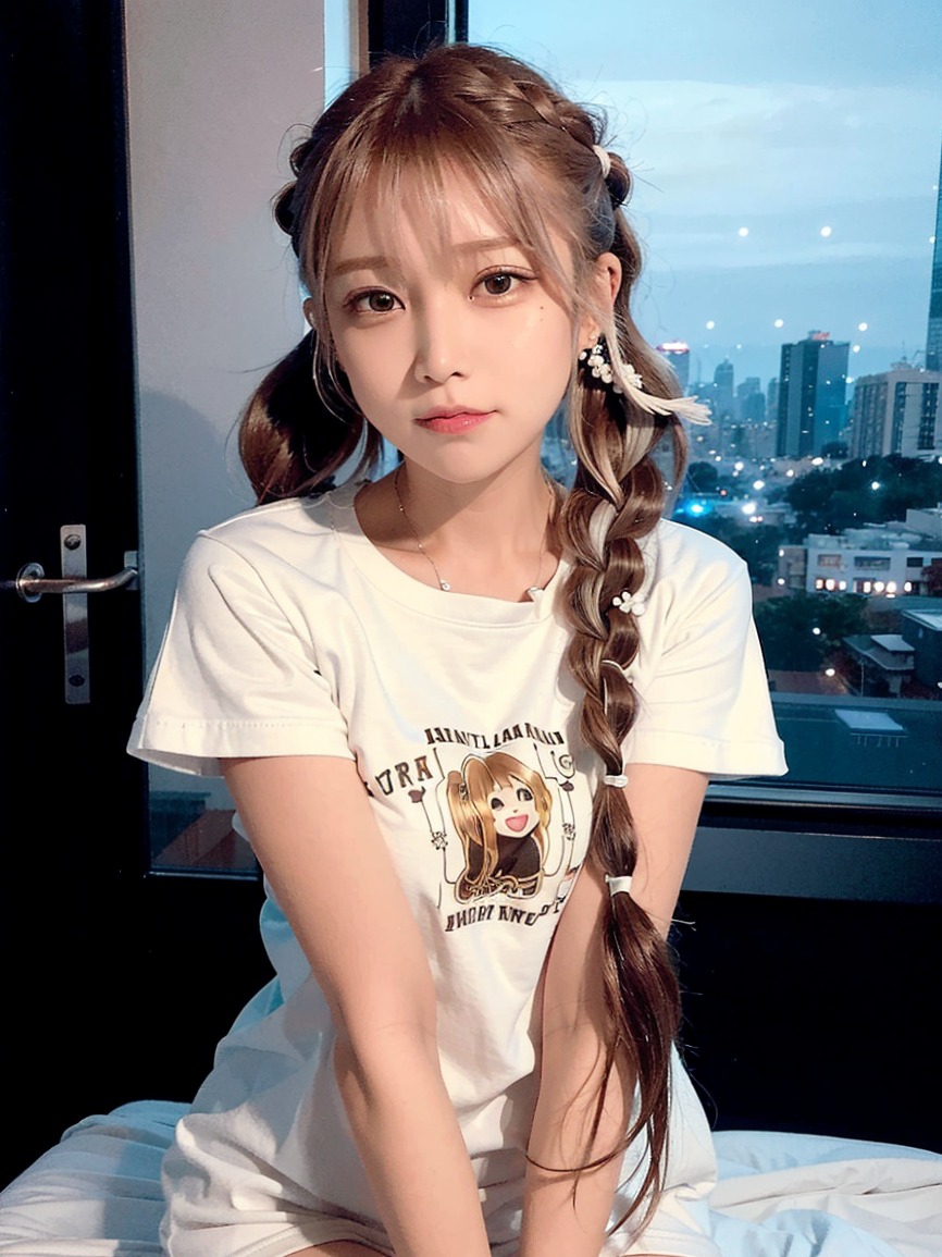 图片[1]-当晚风拂过窗前 拥枕卧于夜色之中 此刻安谧如你我 #Ai绘画#晚安 - 如意-如意