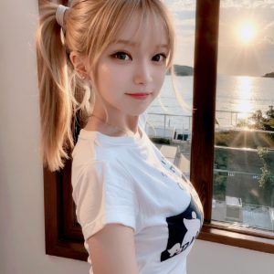 海风轻拂梦中人 我想跟着海鸥的翅膀 飞进现实世界里看看    #Ai绘画#早安-如意