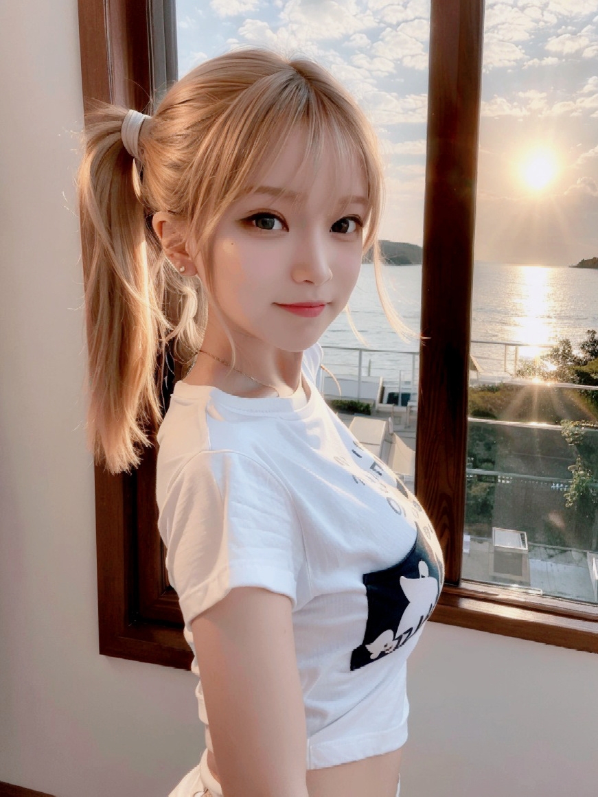 海风轻拂梦中人 我想跟着海鸥的翅膀 飞进现实世界里看看 #Ai绘画#早安 - 如意-如意