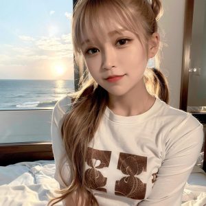 早晨的沙滩美景-如意