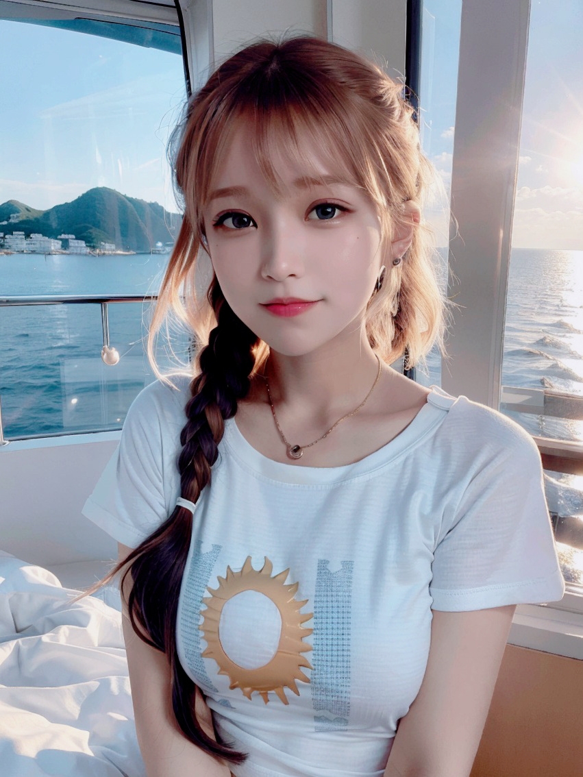 图片[1]-海风轻拂梦中人 我想跟着海鸥的翅膀 飞进现实世界里看看 #Ai绘画#早安 - 如意-如意