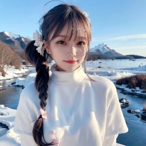 冬日里的童话 白雪中的梦境    #Ai绘画#下雪-如意